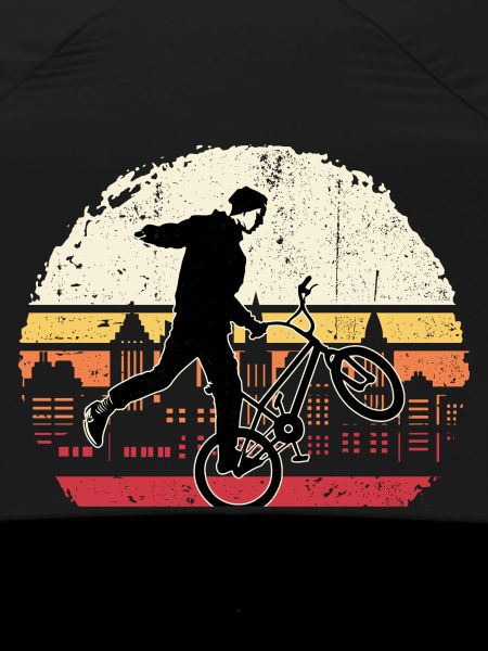 Sunset BMX Wheelie Silhouette