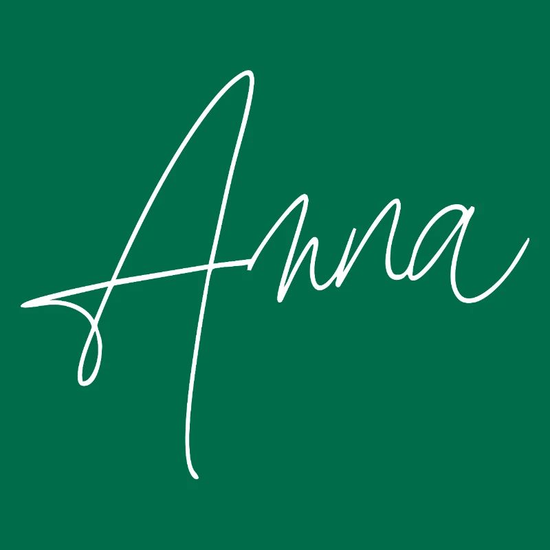 Anna / Handwriting Personalized Design (White)