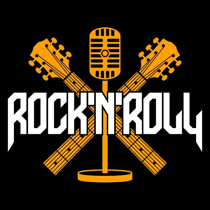 Guitares croisées du microphone RocknRoll