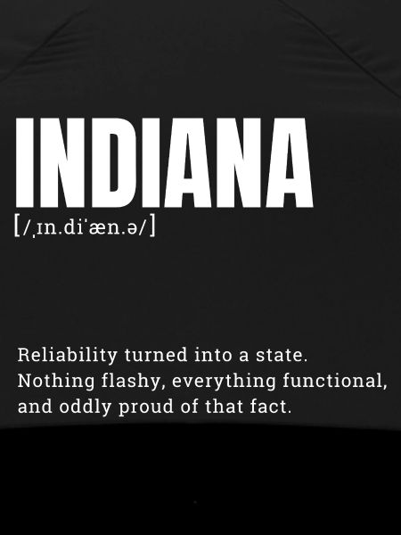 Indiana State Pride Retro Logo