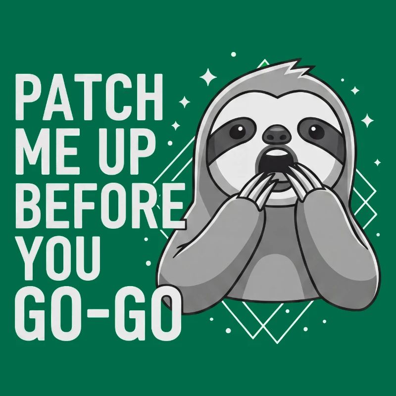 Patch Me Up Cyber Security Sloth