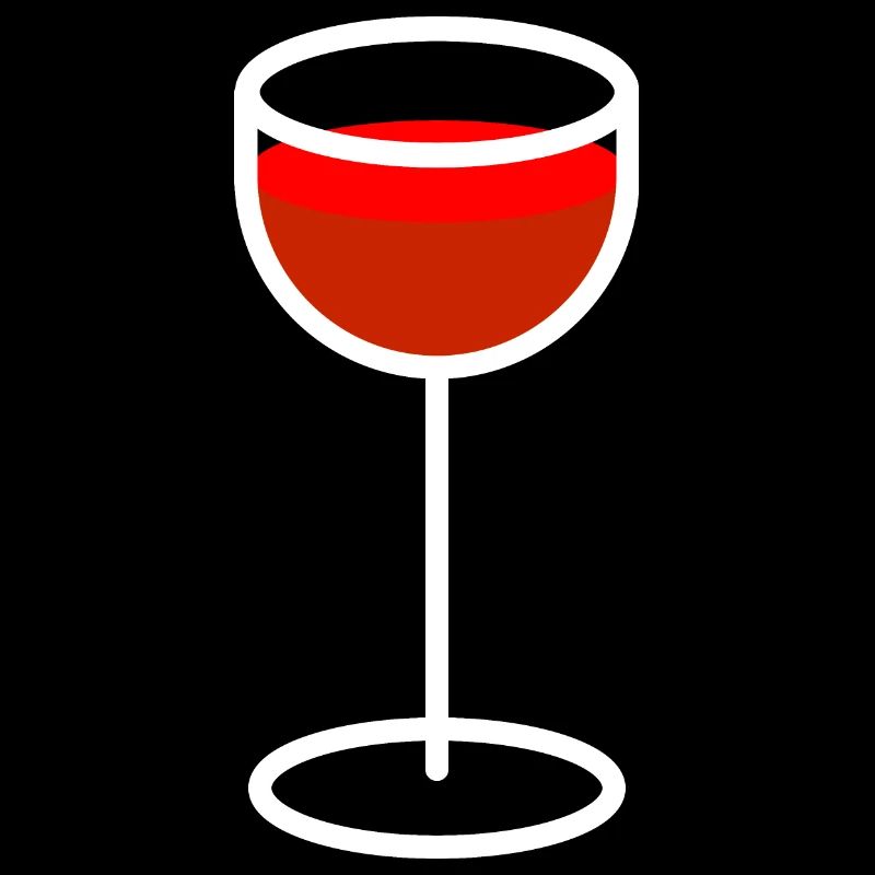 Weinglas mit Rotem Wein
