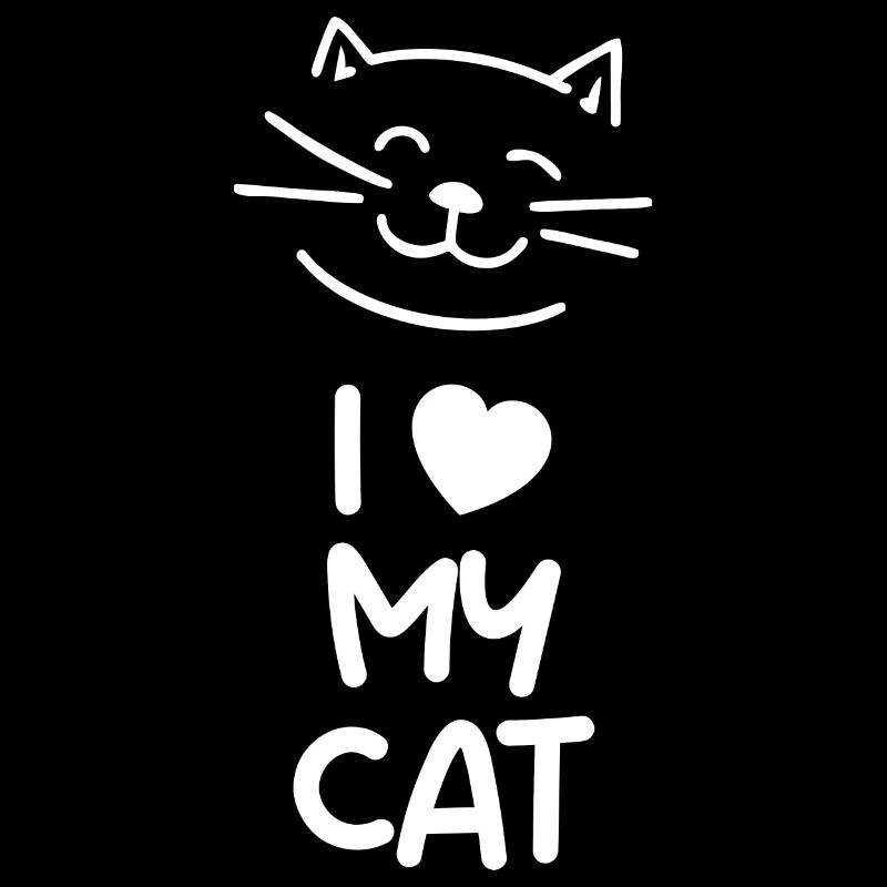 J’aime mon chat (foncé)