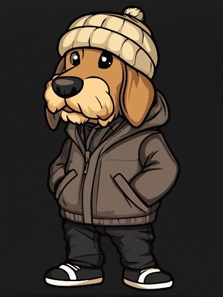 Afghan Hound Dog Stylish