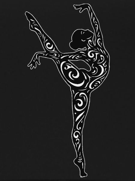 Gymnaste avec boucles