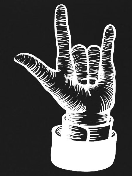Hand Drawn Three Fingers