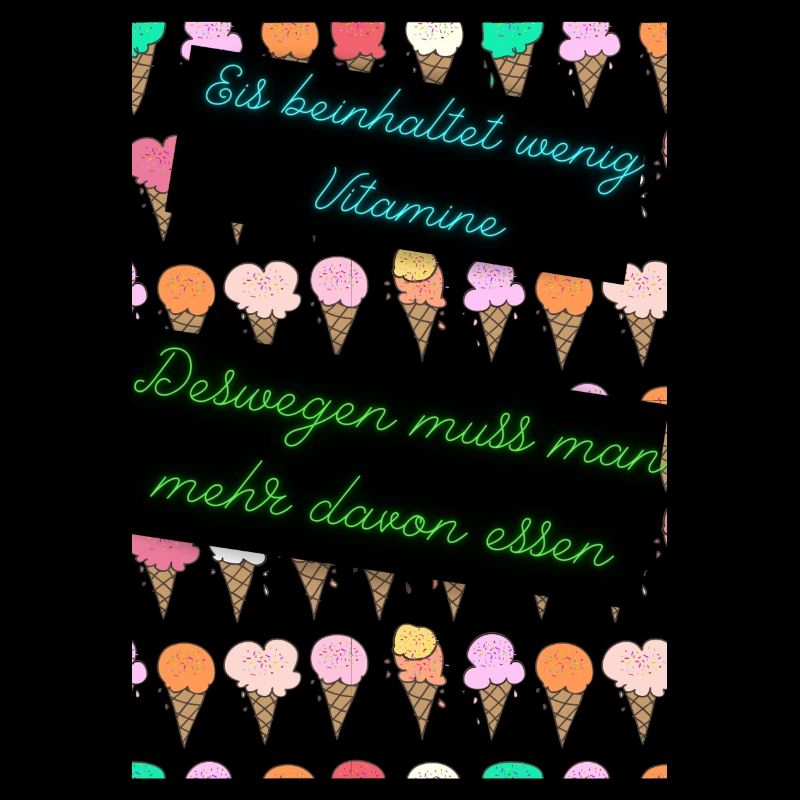 Eis beinhaltet wenig Vitamine