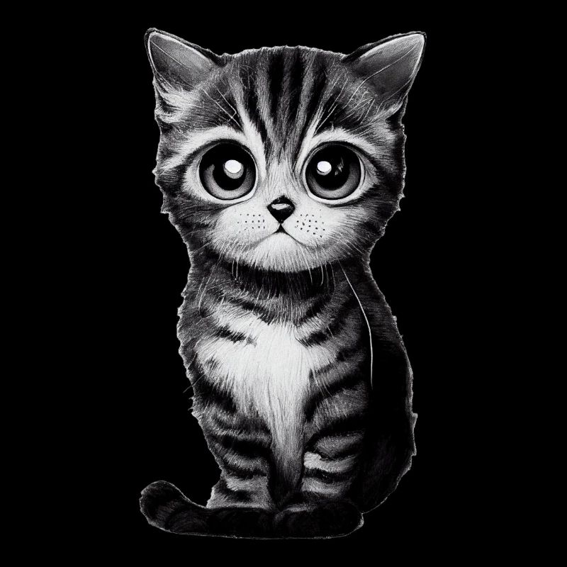 Drawn cat