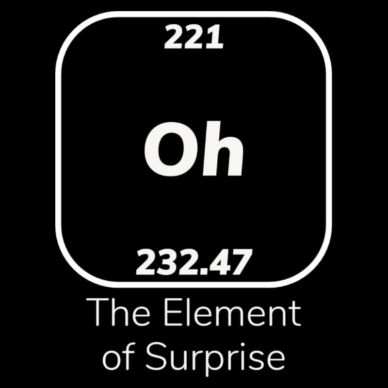 Oh l’élément de surprise