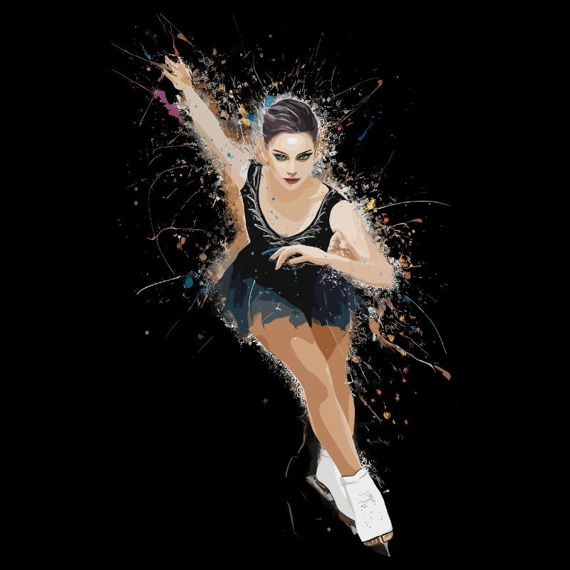 Dynamisches Eiskunstlaufen für einen