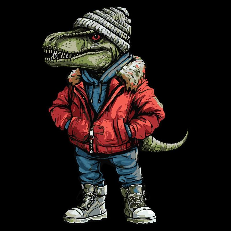 Dinosaur T-Rex Funny Winter
