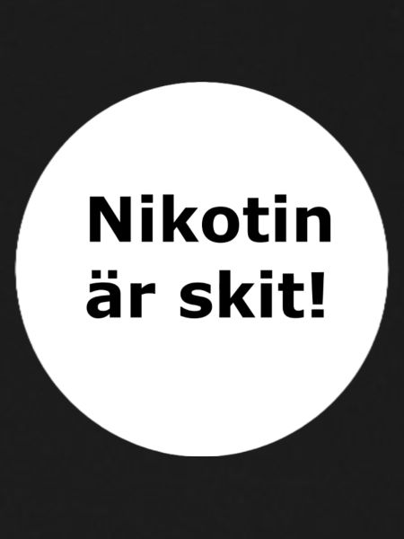 Nicotine is shit(White circle)