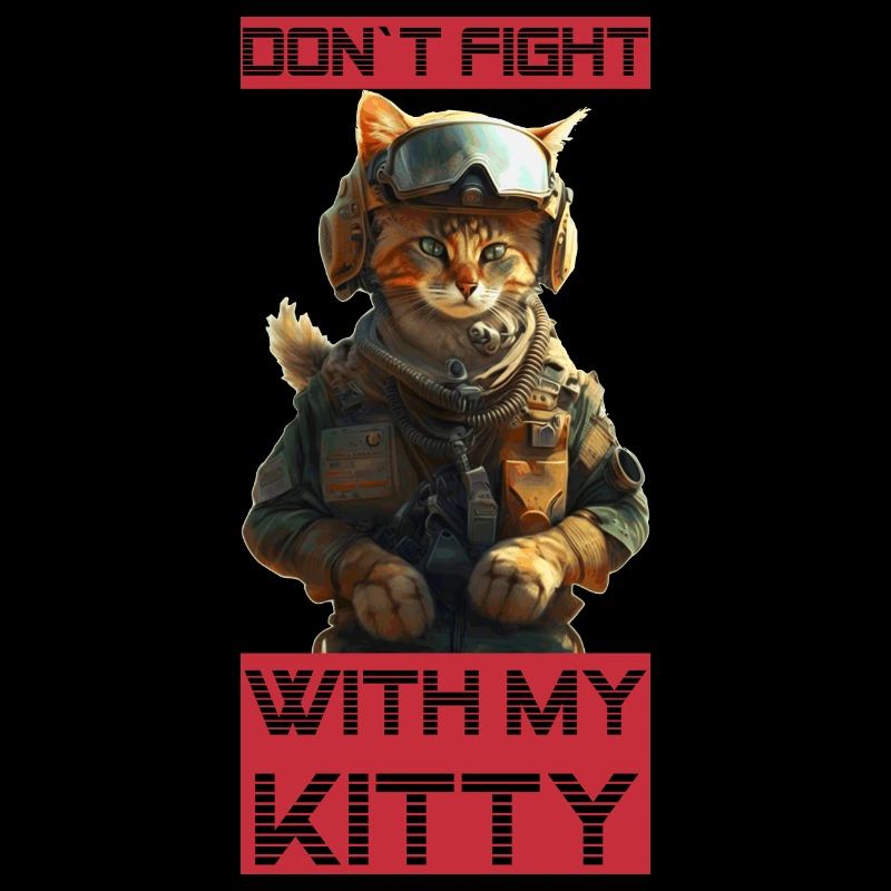 Chat combattant, ne plaisante pas avec Kitty