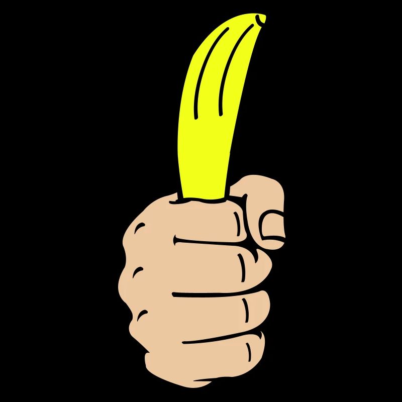 Banane à la main