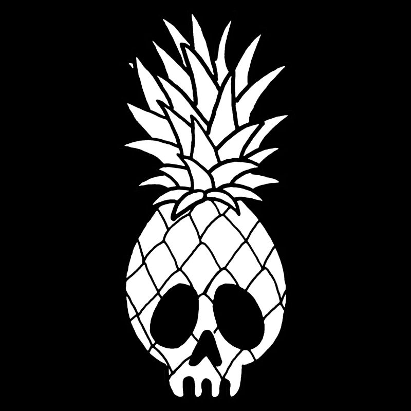 Skull of a pineapple (white)