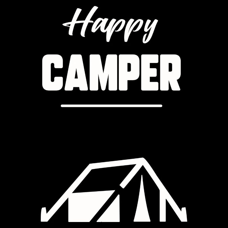 Glücklicher Camper