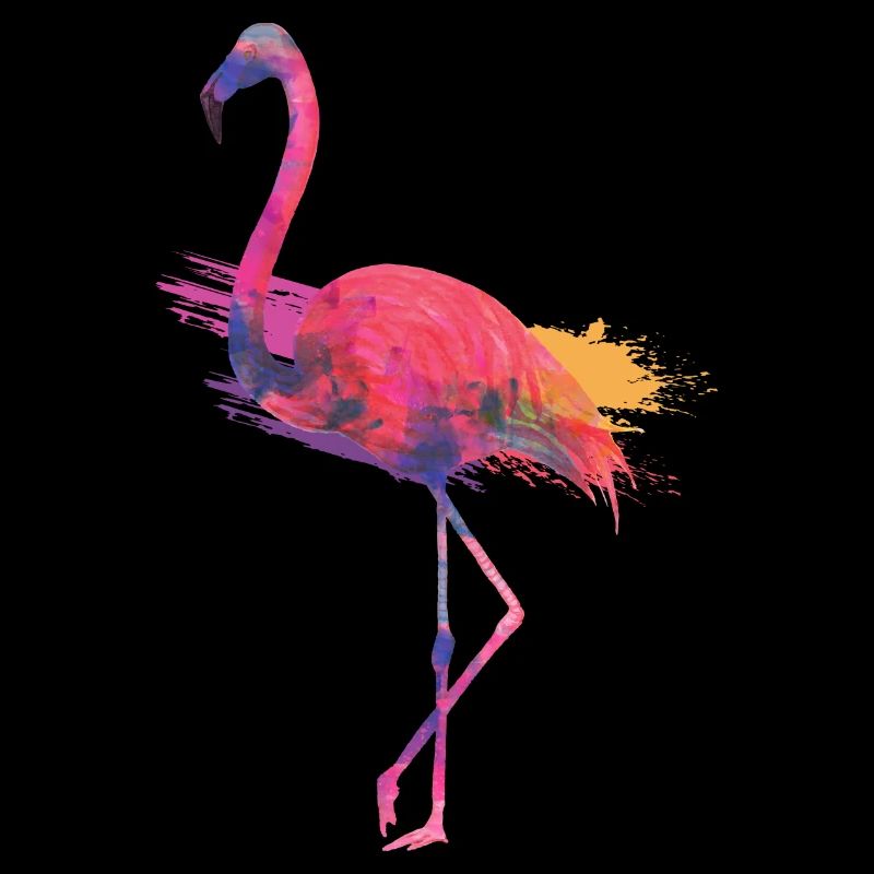 Flamingo Sunset Aquarell