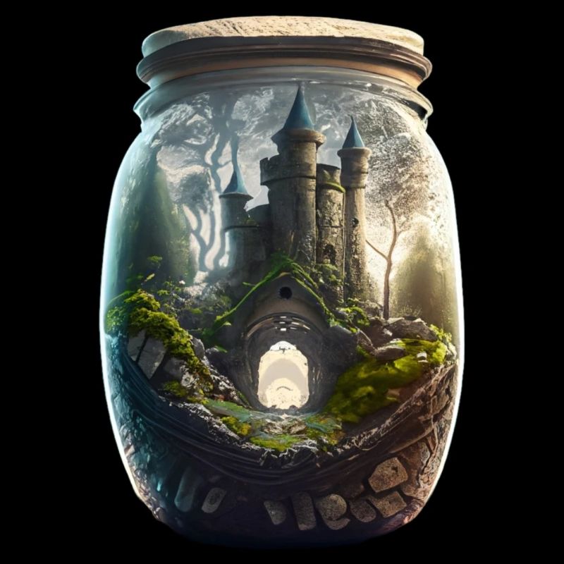 Ein Schloss im Glas