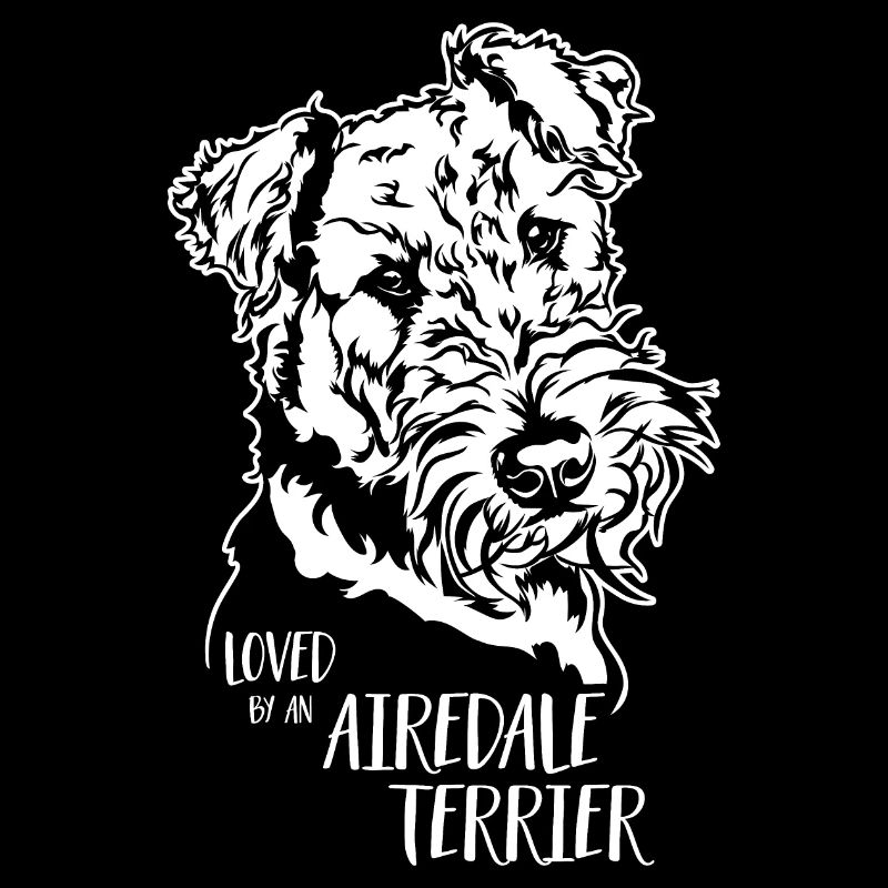Aimé par un chien Airedale Terrier disant Wilsigns