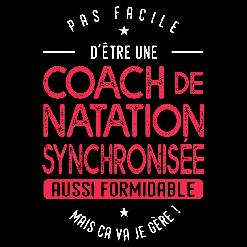 coach Natation synchronisée formidable cadeau
