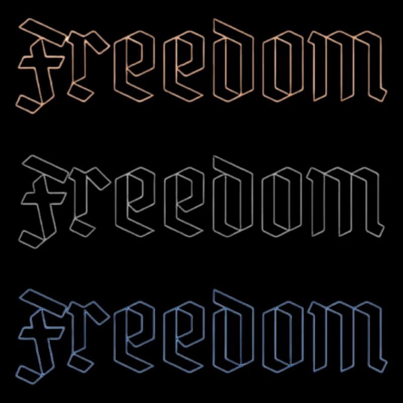 Freedom in three acts