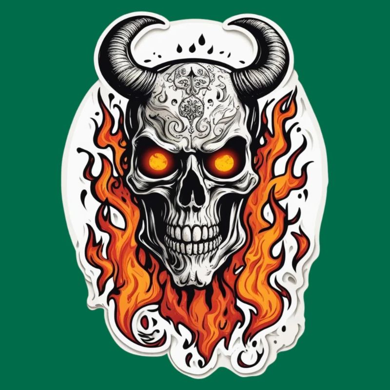Horned skull | Fired beard