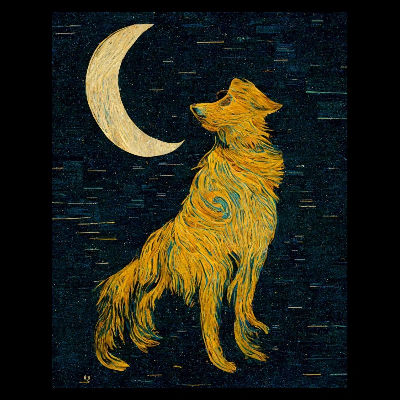 Hund Mond Gemälde