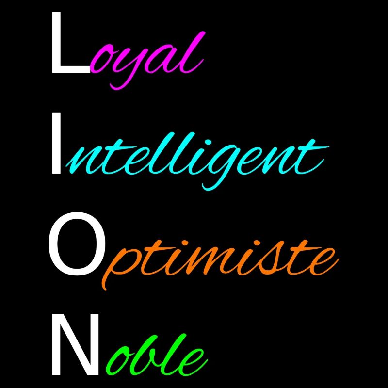 Lion Loyal Intelligent Optimiste Noble - Signe