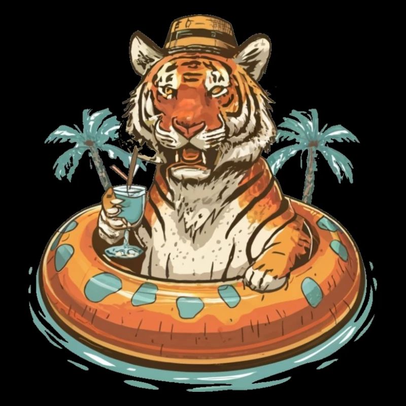 Tiger on vacation