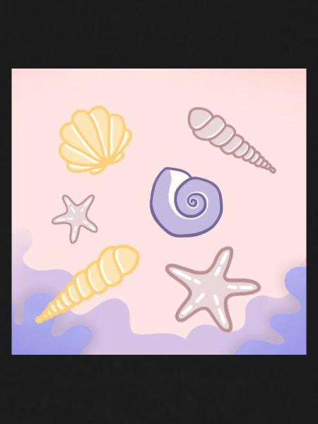 Pastel Sea Shells Starfish