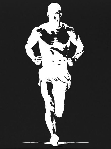 Marathon Runner Sketch