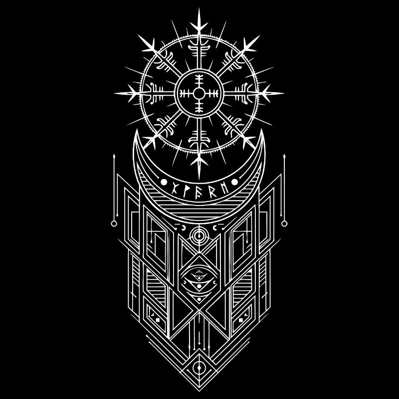 Vegvisir-Runenkompass – Germanische keltische Wikinger
