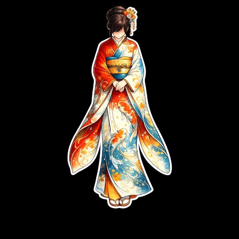 Kimono . 2. AI generated
