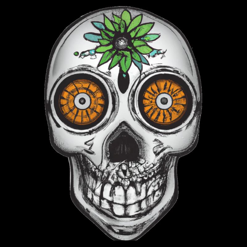 Crâne de style mexicain, Día de Muertos