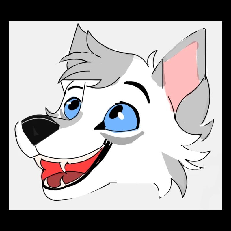 Lächelnder Wolf