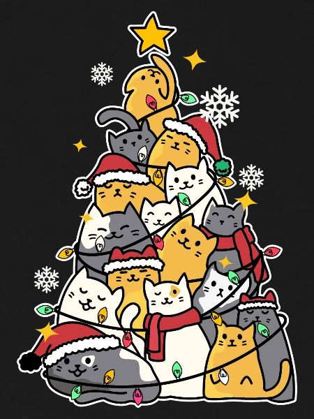 cat Christmas tree