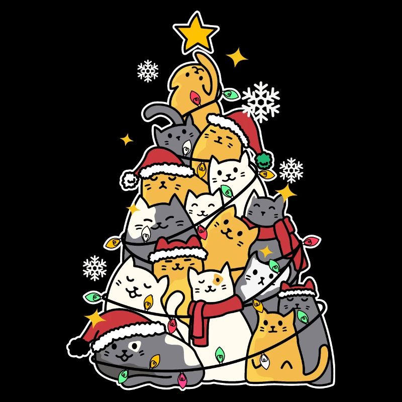 cat Christmas tree