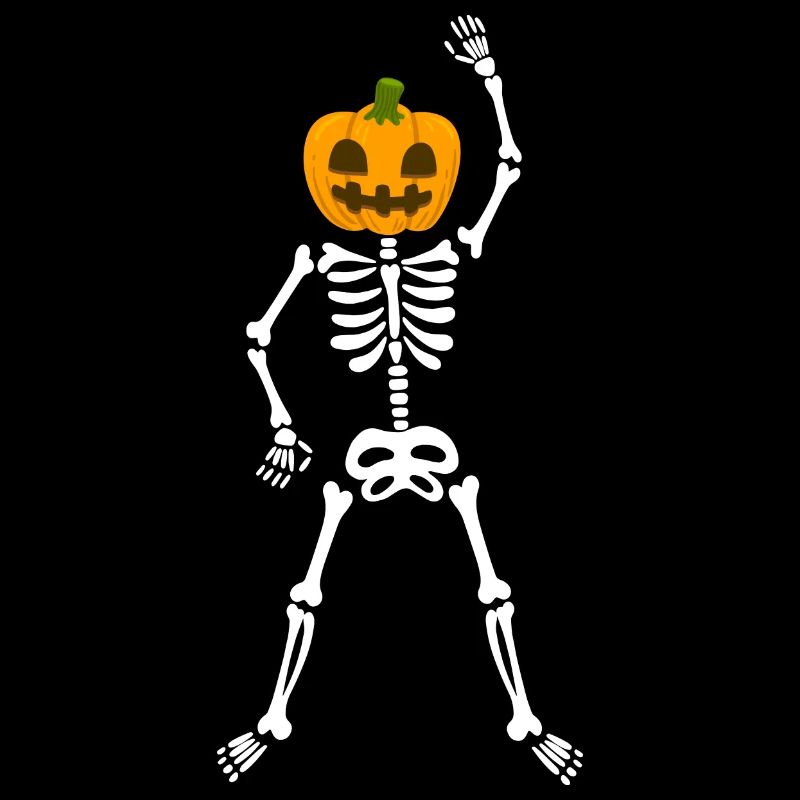 Happy Halloween Pumpkin Skeleton Workout Training