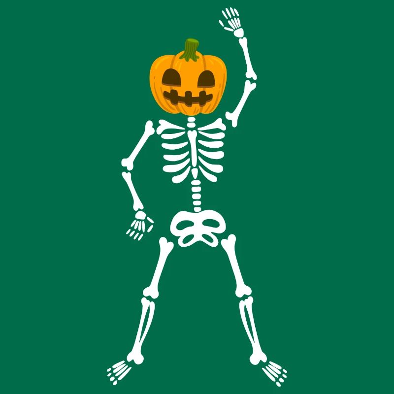 Happy Halloween Pumpkin Skeleton Workout Training