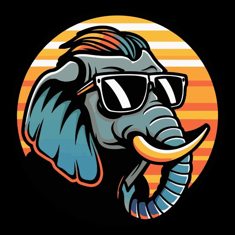 Elephant Comic Cool Summer