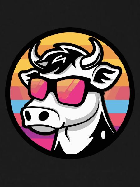 Cow Comic Cool Summer