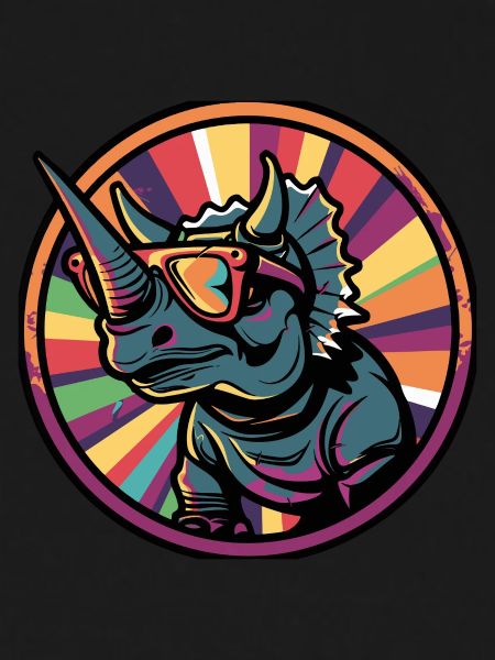 Dinosaur triceratops Summer