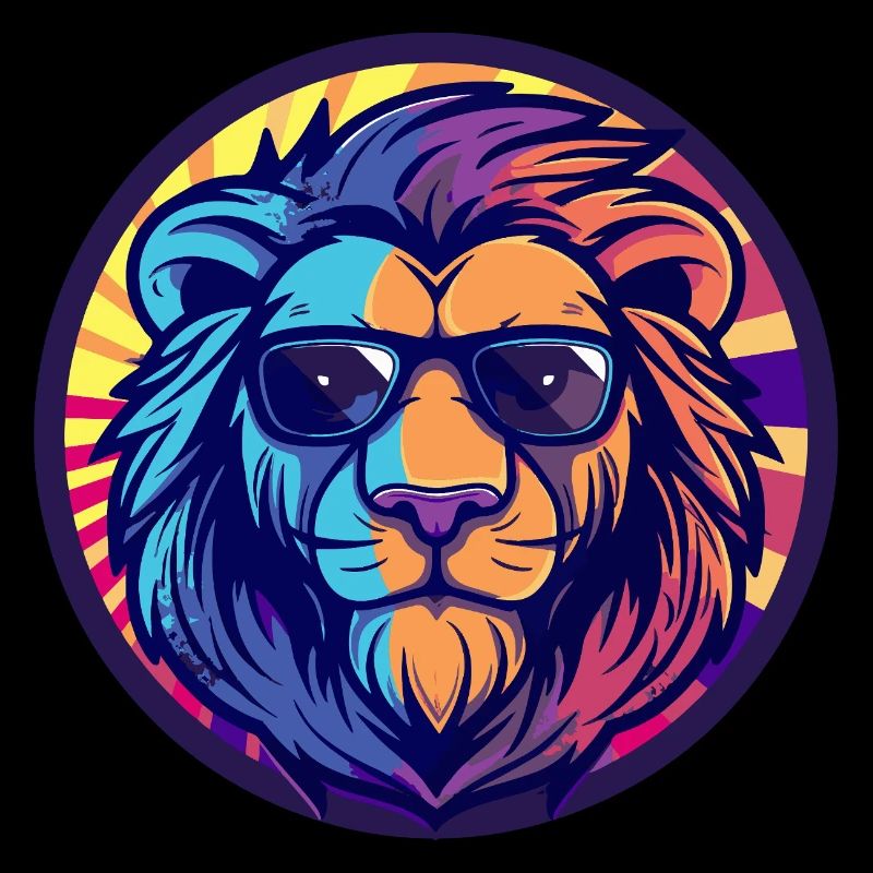 Löwe Comic Cool Sommer