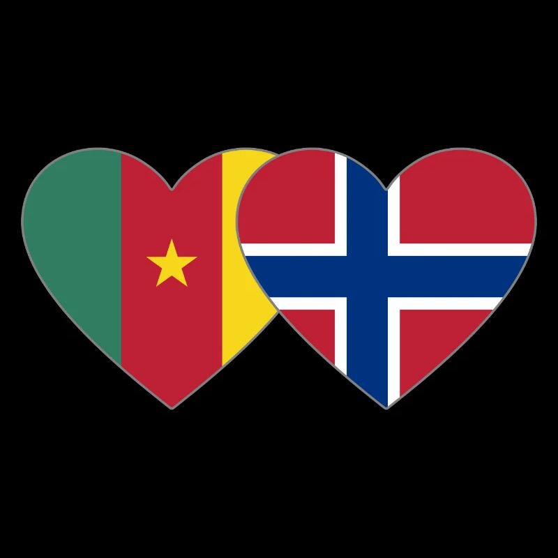 Kemerun Norway Flag Heart