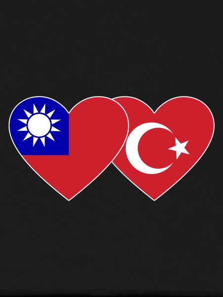 Taiwan Türkiye Flag Heart