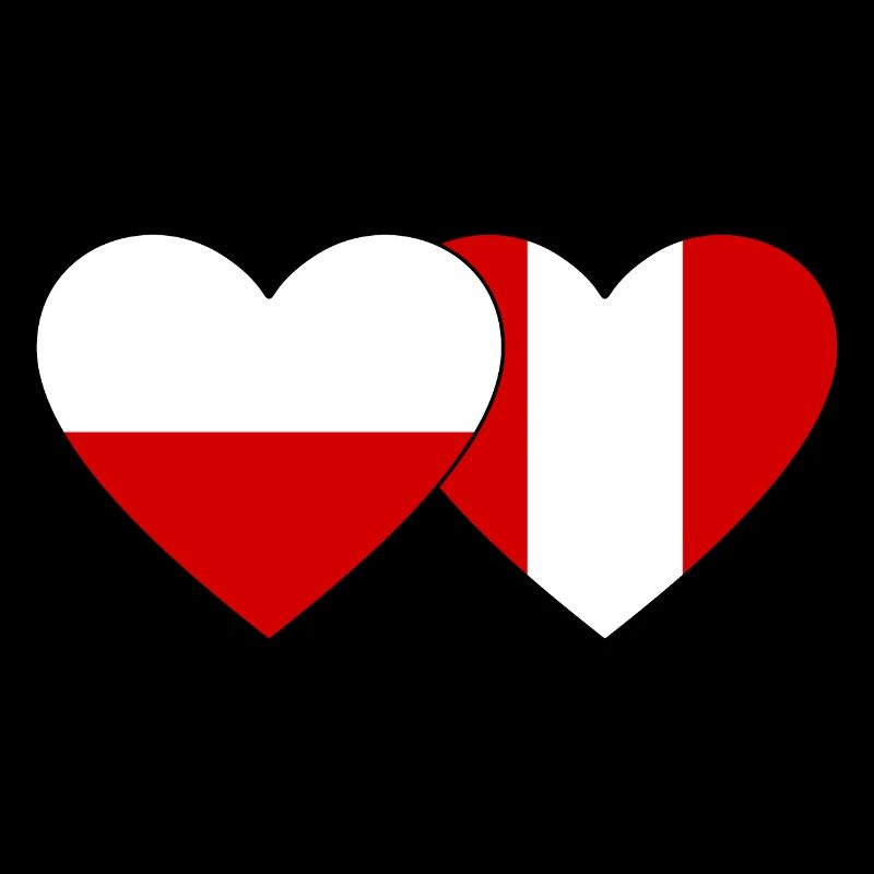 Pologne Pérou Drapeau du Cœur