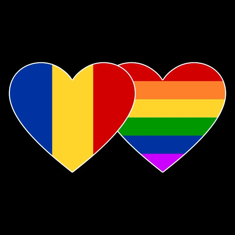 Romania Rainbow Flag