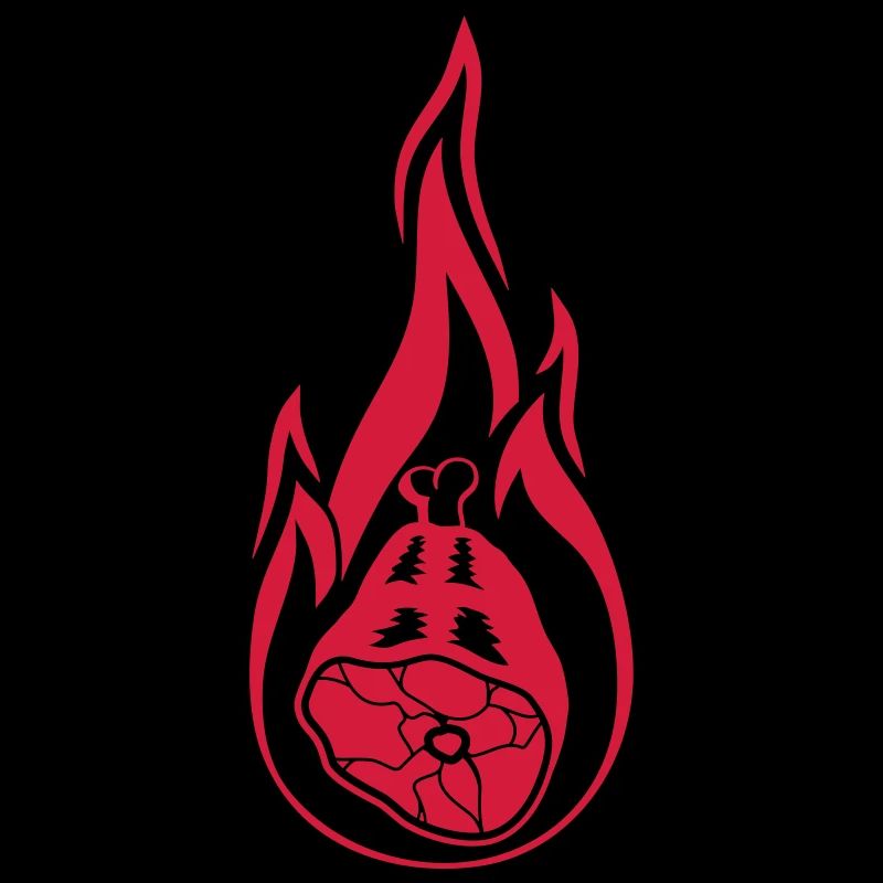 burn fire flames flesh meat knuckle