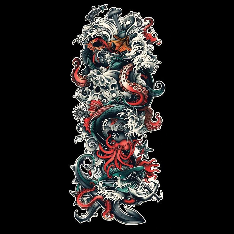 Sailor Tattoo Sleve