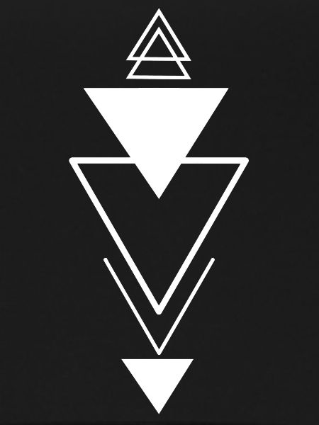 Triangular symbol (white)